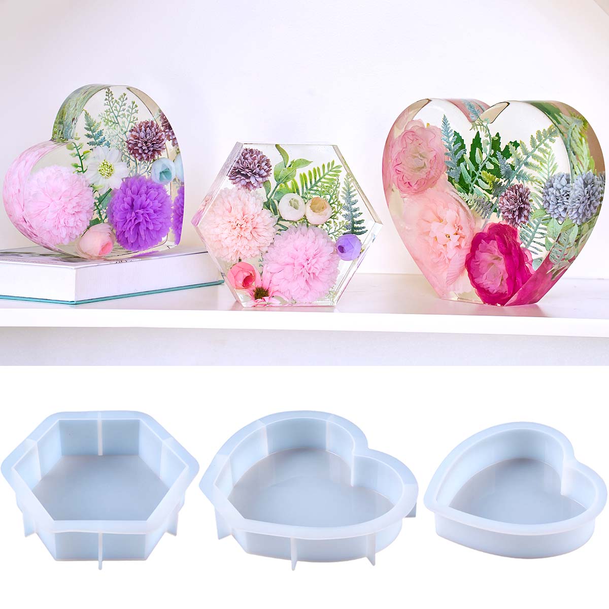 Resin Art Guide - Large Love Silicone Mold DIY Heart