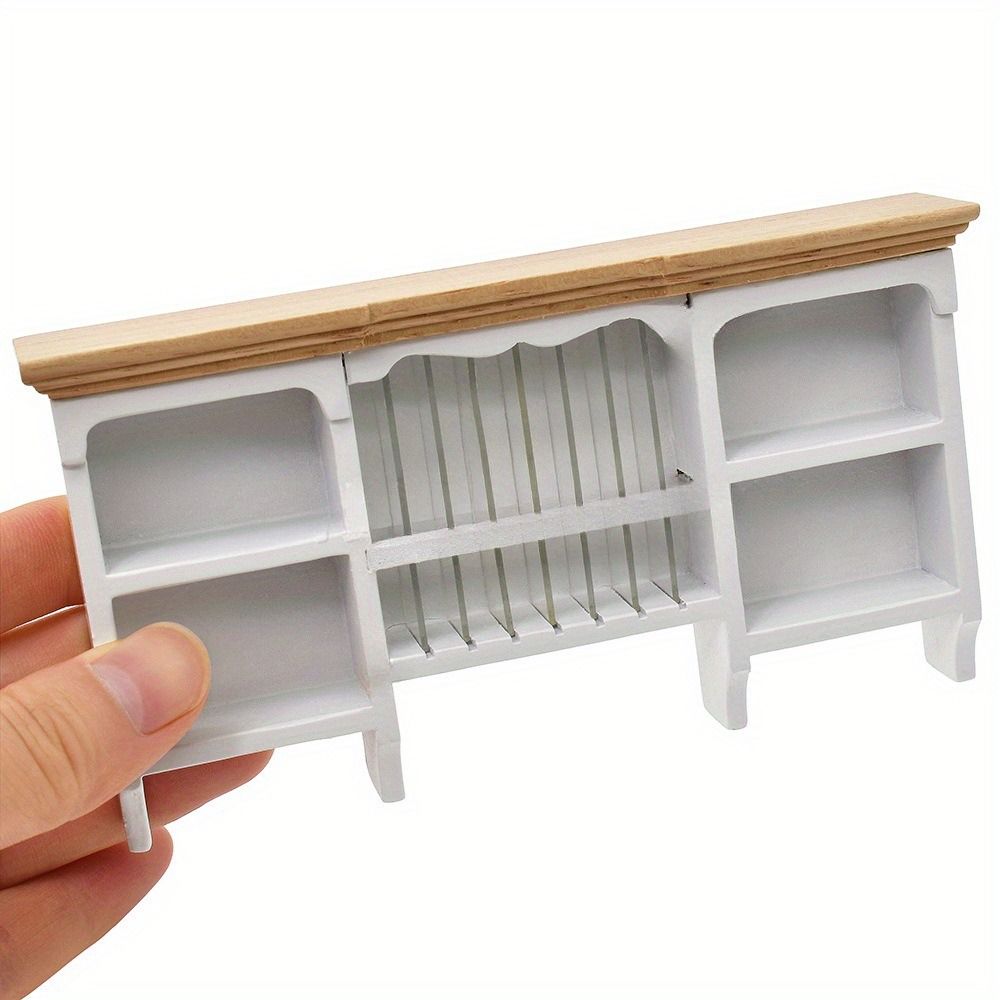 Resin Art On Wall - Funny Wooden 1:12 Dollhouse Storage Cabinet