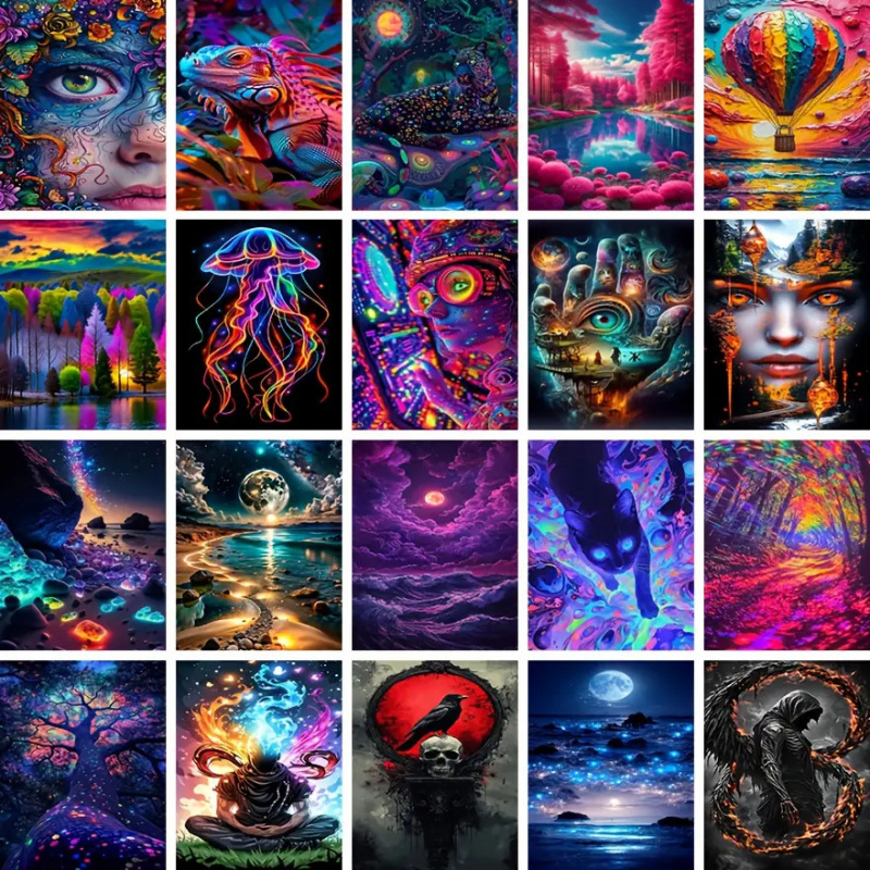 Resin Art Images - 1 Diamond Painting Set, Including But