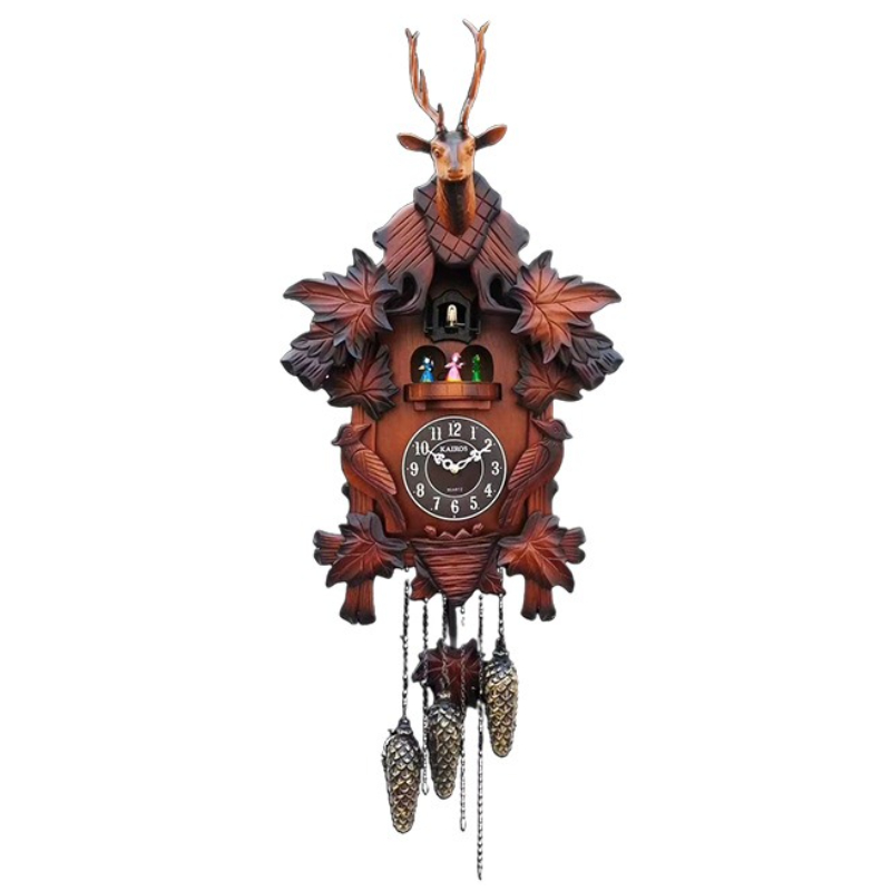 Resin Art Watch - Cuckoo Wall Clock Solid Wood Clocks