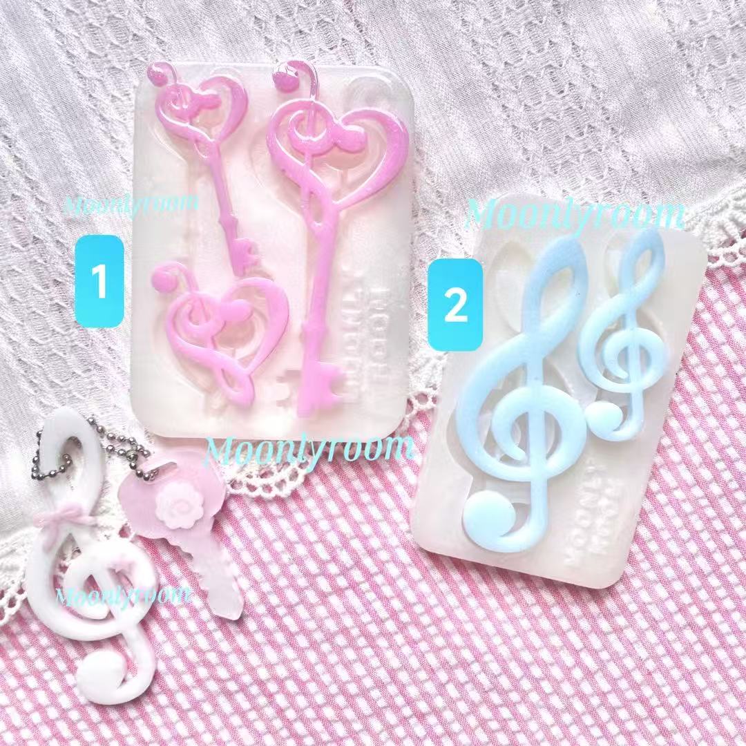 Resin Art Guide - Musical Note Accessories Resin Casting Mold