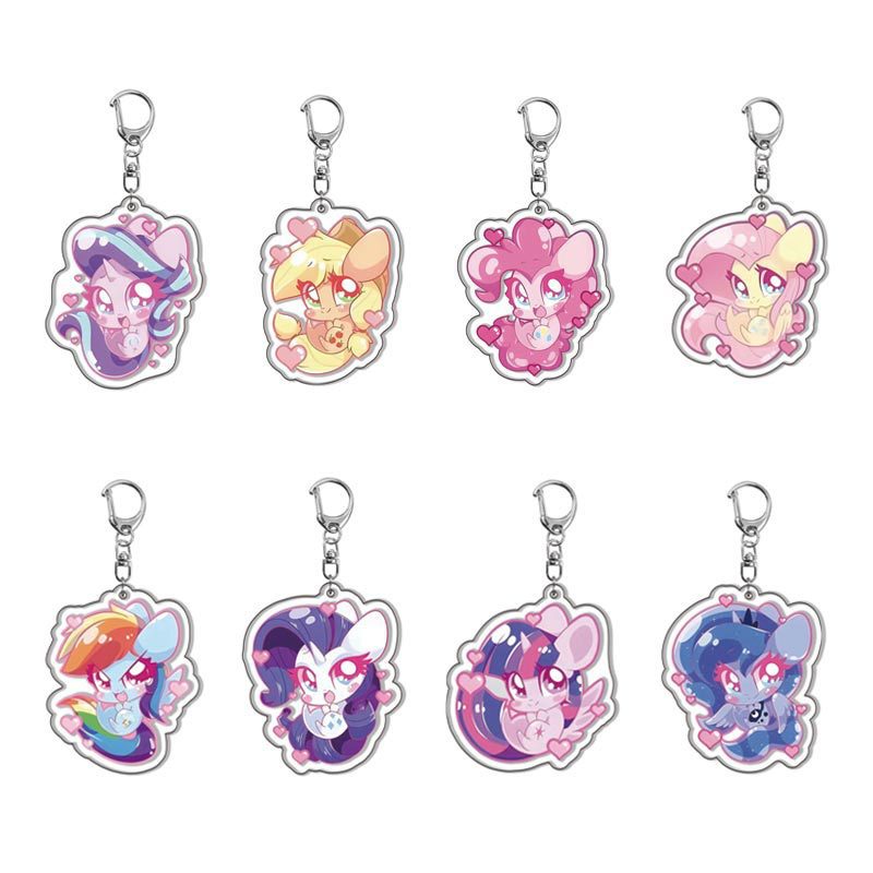 Resin Art Keychain - My Little Pony Anime Acrylic Cartoon