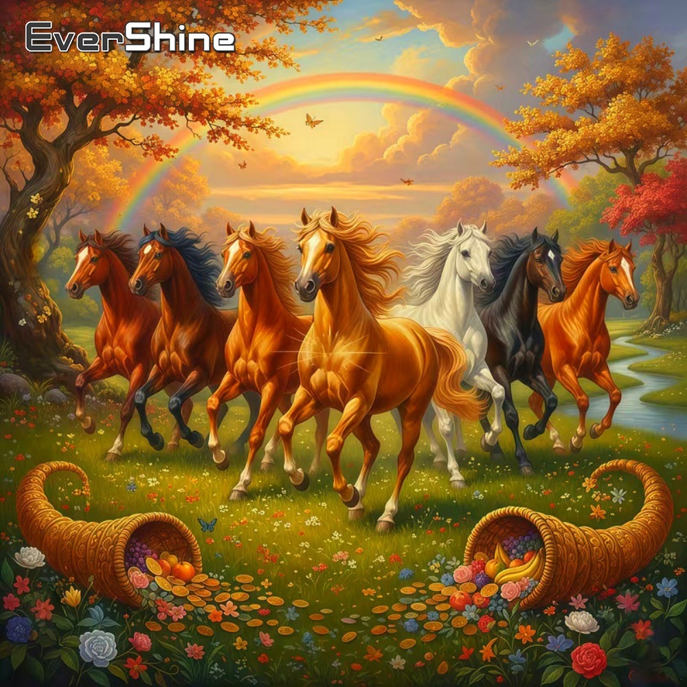 Resin Art For Beginner - Evershine Diamond Art Painting Animal Horse