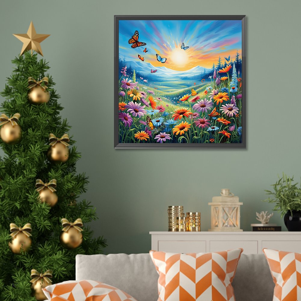 Resin Art Kit - Diamond Painting Family Cute Deer Flower