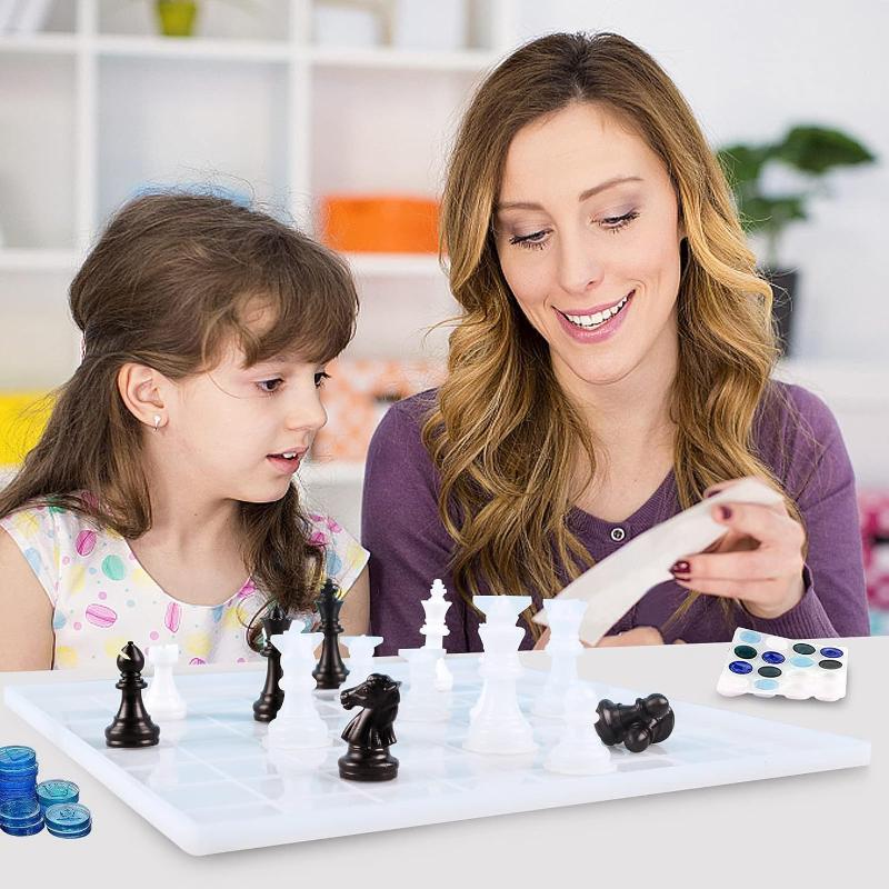 Resin Chess Set Mold With Ches - Resin Art Guide review and price