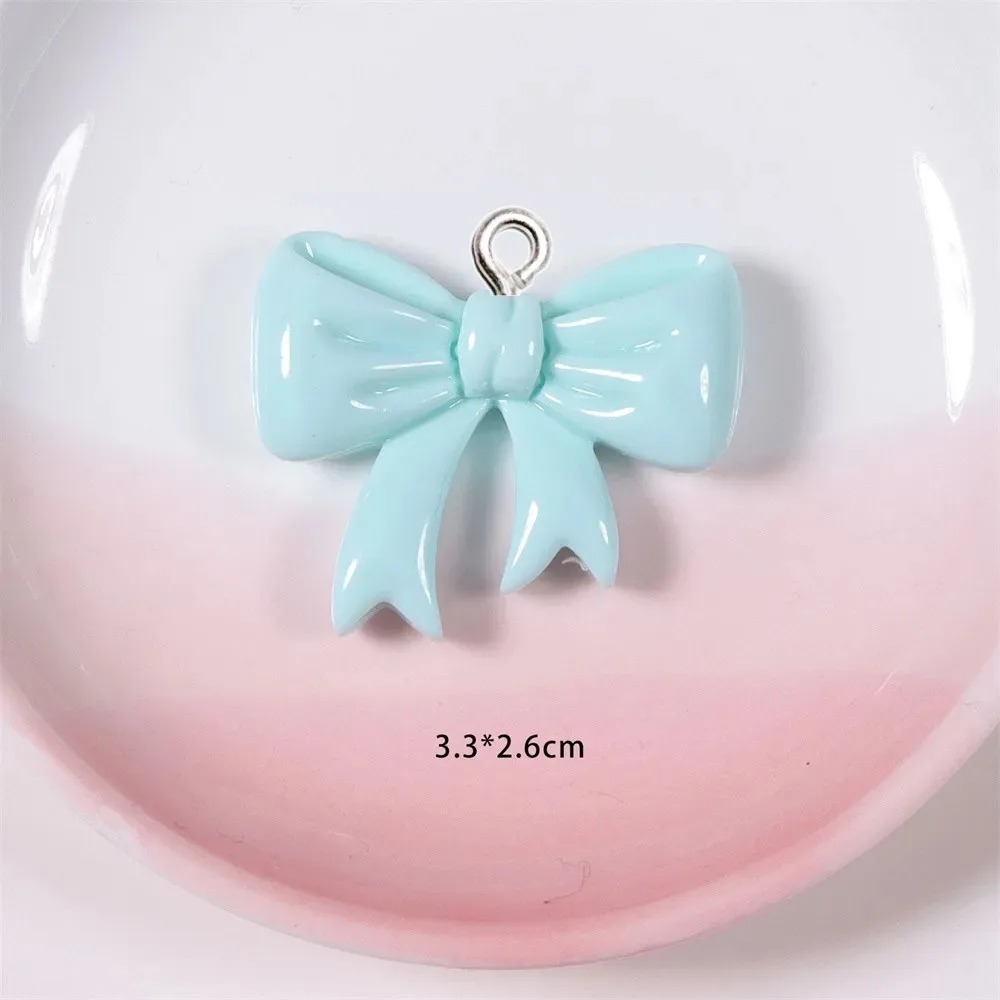 10 Pieces Candy Color Bow Resi - Resin Art Keychain review and price