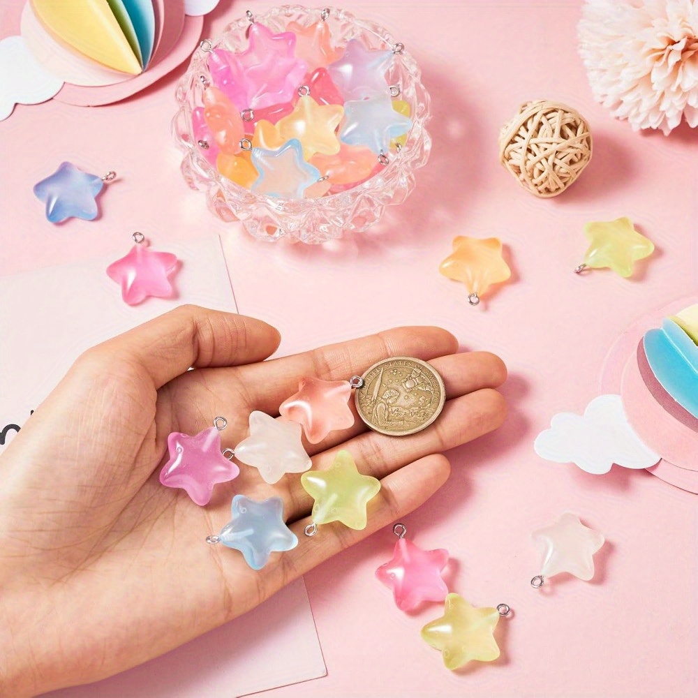 6/24/40pcs Mixed Color Luminou - Resin Art Bracelet review and price