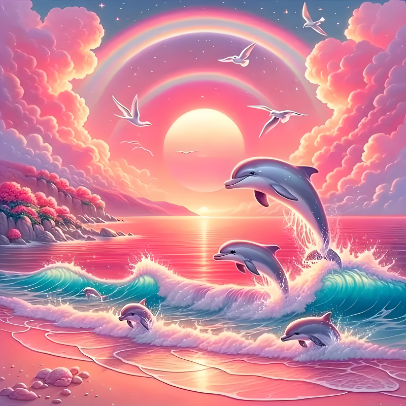 Diamond Painting Kit, Pink Sky - Resin Art Kit review and price