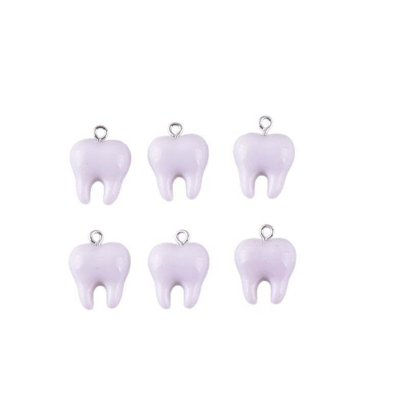 10pcs Cute White Teeth Resin P - Resin Art Keychain review and price