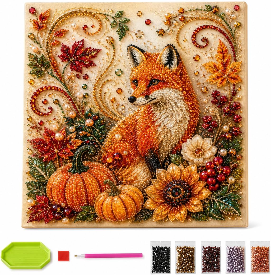 Autumn Diamond Pearl Painting  - Resin Art For Beginner review and price