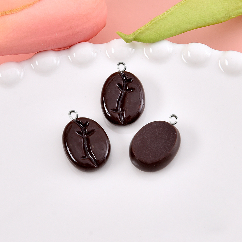 10pcs Coffee Beans Resin Penda - Resin Art Bracelet review and price