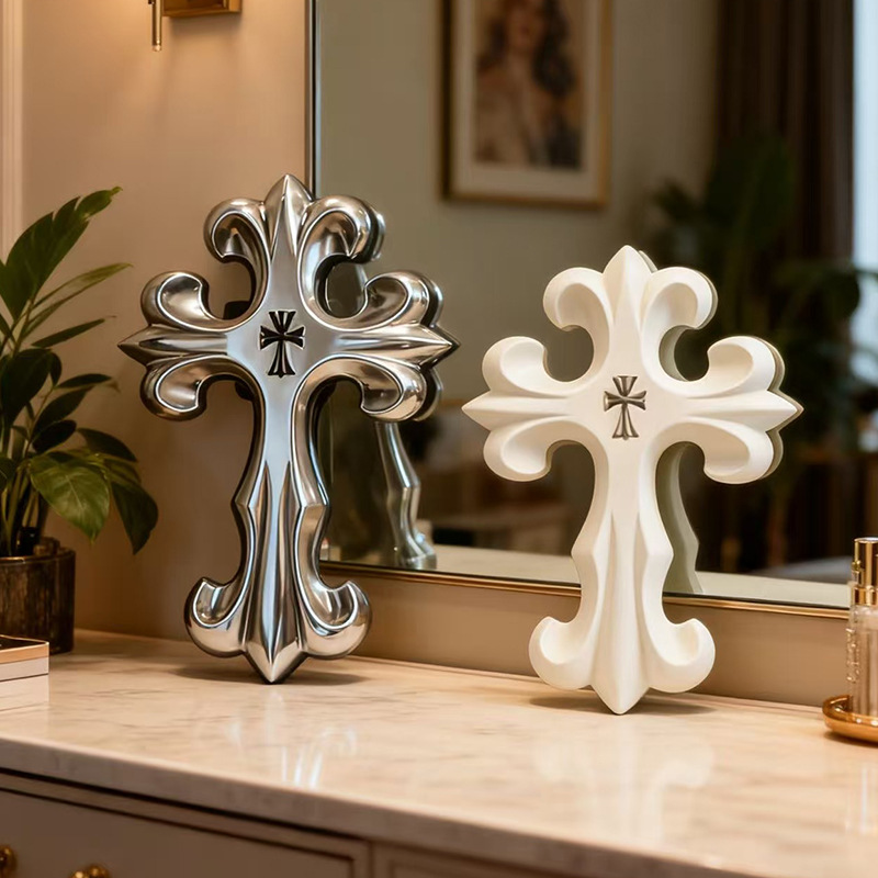 Retro Cross Wall Decor Gothic  - Resin Art On Wall review and price