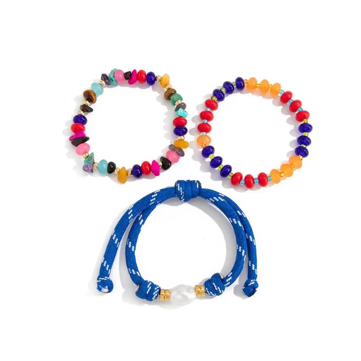 KunJoe 3Pcs/Set Colorful Multi - Resin Art Watch review and price