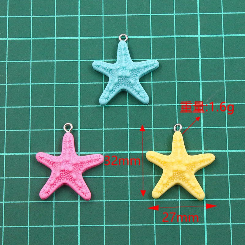 10Pcs Dopamine Color Starfish  - Resin Art Bracelet review and price