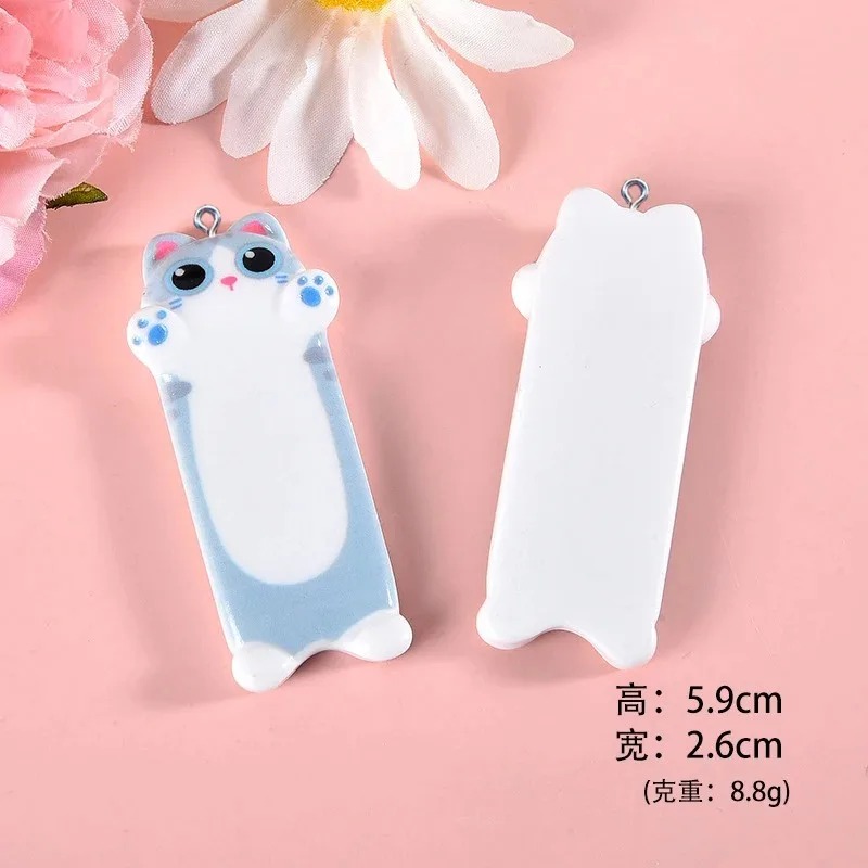 5pcs Lovely Cartoon Cat Resin  - Resin Art Keychain review and price