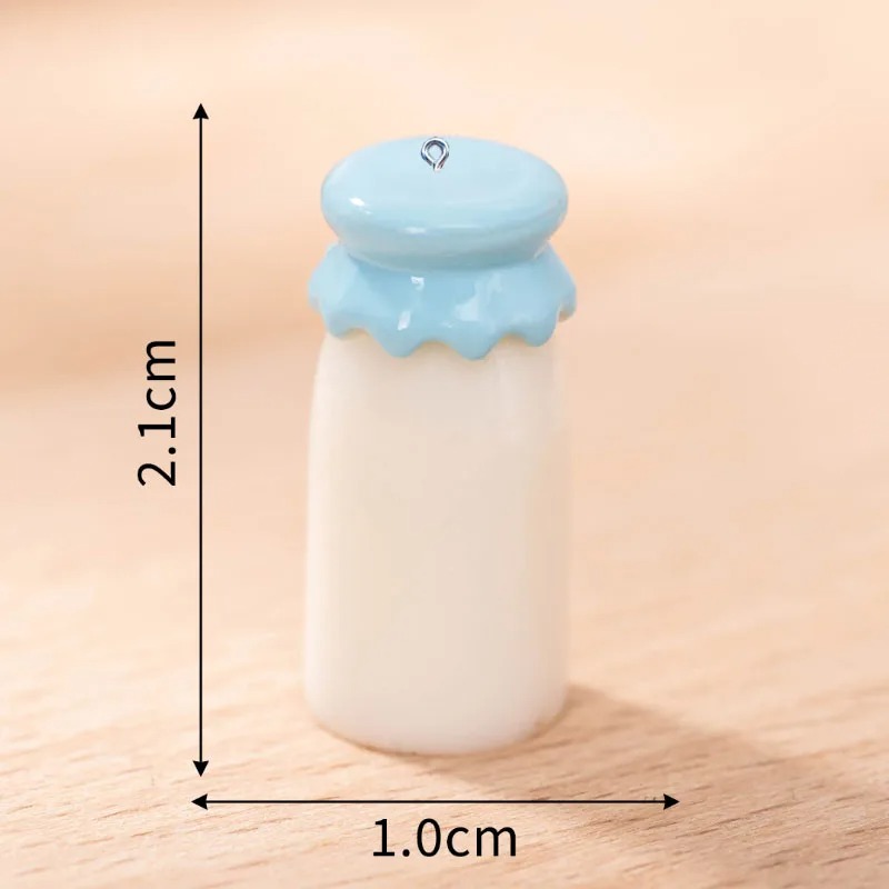 10Pcs Mini Milk Bottle Resin C - Resin Art Bracelet review and price