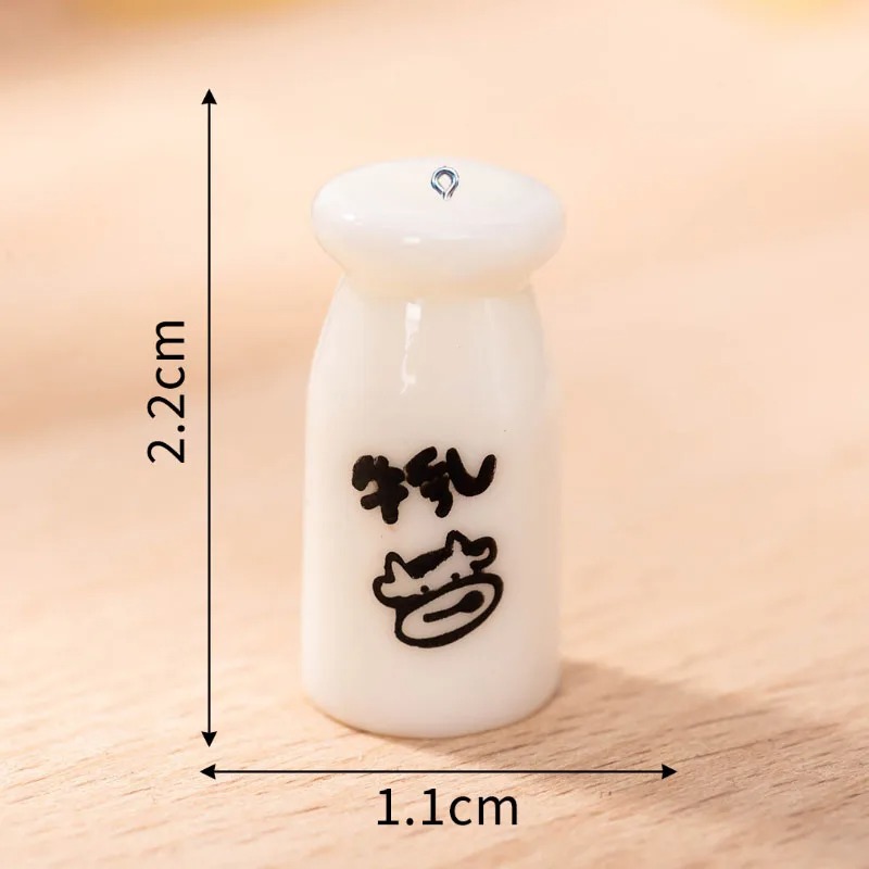10Pcs Mini Milk Bottle Resin C - Resin Art Bracelet review and price