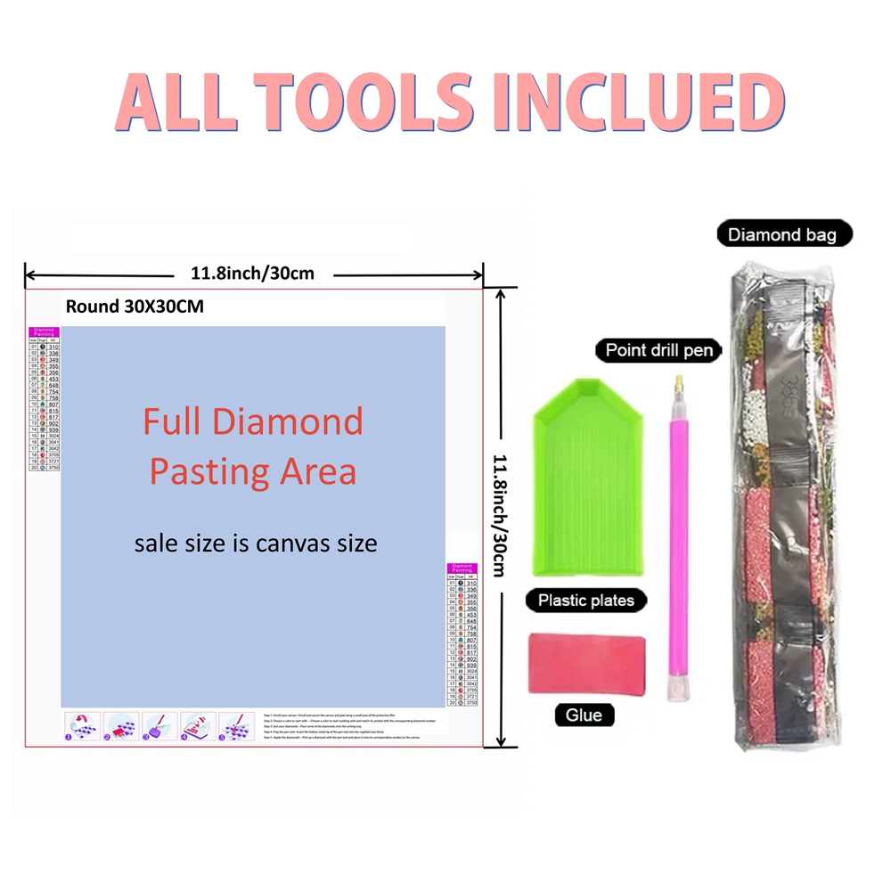 1pc frameless  5D Diamond Pain - Resin Art On Wall review and price