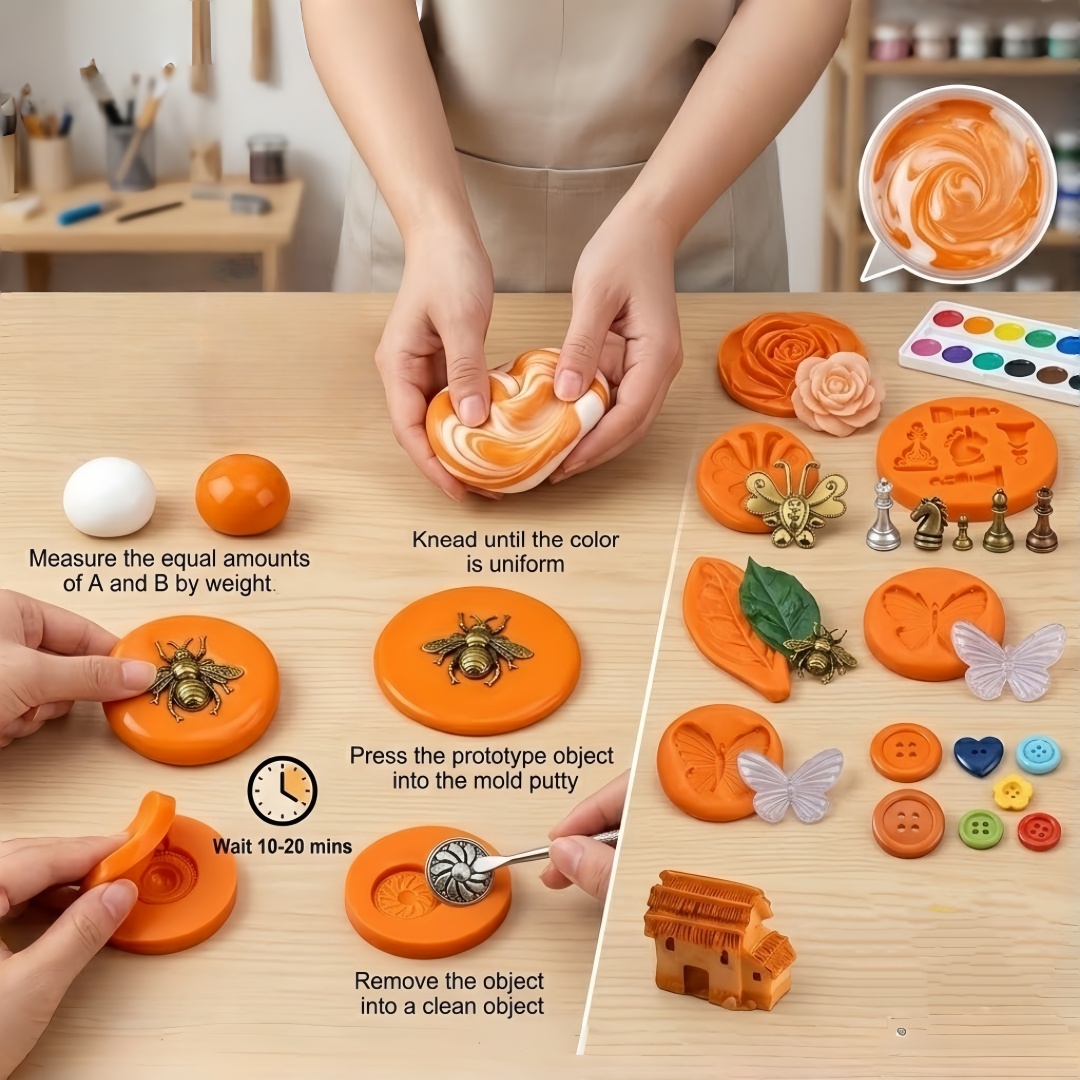 Silicone Putty DIY Crafting Se - Resin Art Guide review and price