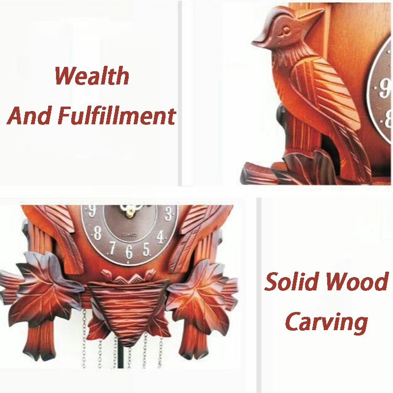Cuckoo Wall Clock Solid Wood C - Resin Art Watch review and price
