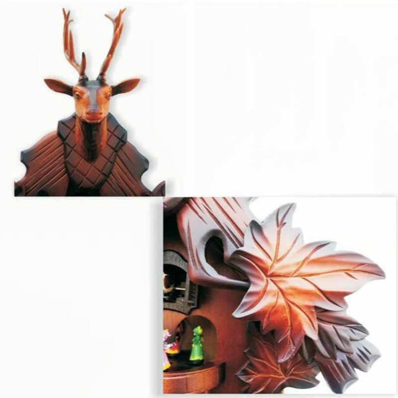 Cuckoo Wall Clock Solid Wood C - Resin Art Watch review and price