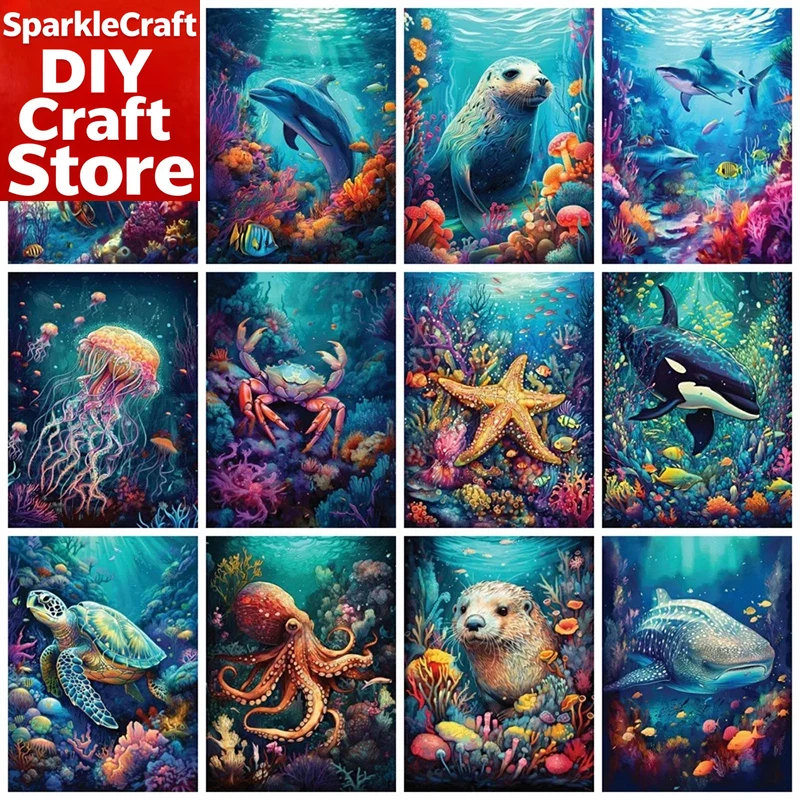 1PC frameless  Full Square Rou - Resin Art On Wall review and price