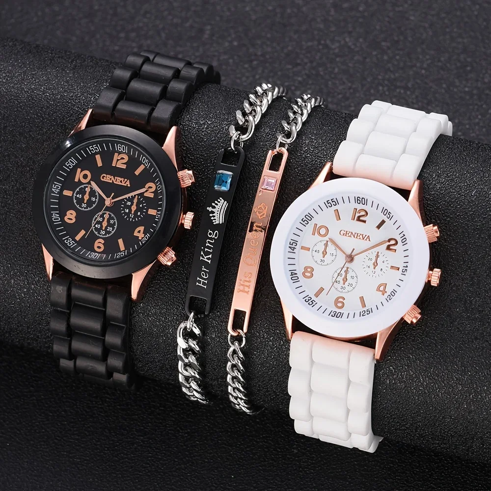 2Pcs Luxury Women's Watch Set  - Resin Art Watch review and price