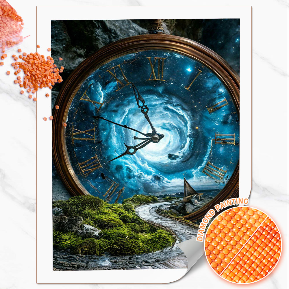 Huacan Full Square Round Diamo - Resin Art Watch review and price