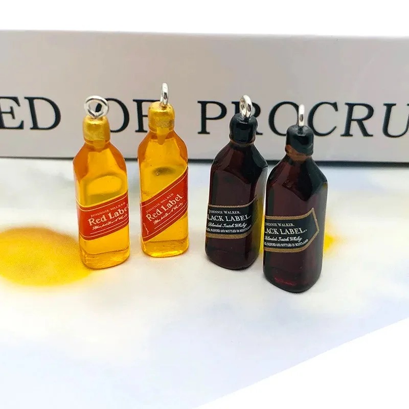 10Pcs Tiny Wine Bar Bottle Res - Resin Art Keychain review and price