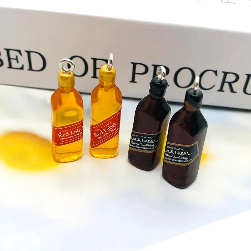 10Pcs Tiny Wine Bar Bottle Res - Resin Art Keychain review and price