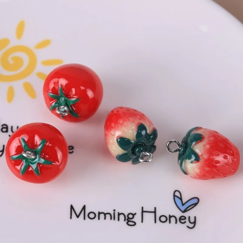10 Pieces Realistic 3D Strawbe - Resin Art Bracelet review and price