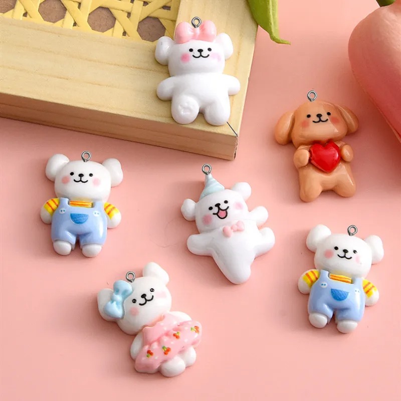 10pcs Cartoon Dog Resin Charms - Resin Art Bracelet review and price