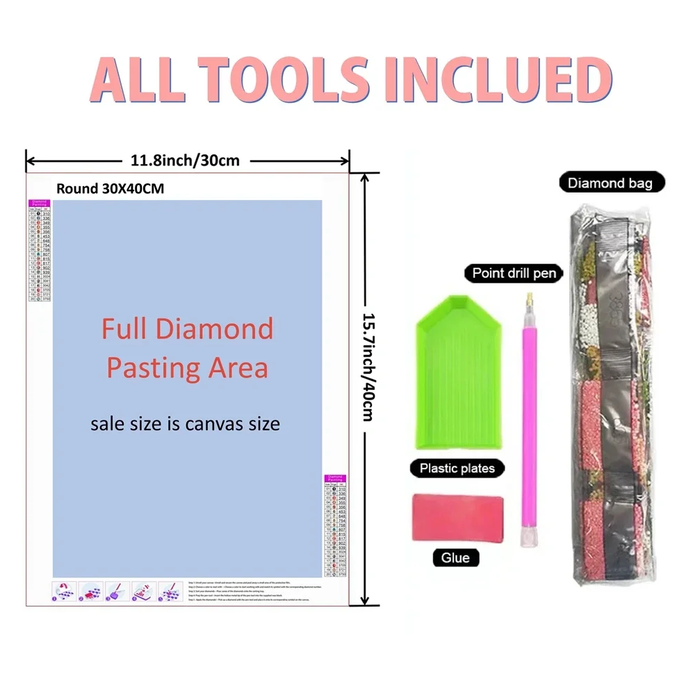 Frameless,5D DIY Diamond Paint - Resin Art For Beginner review and price