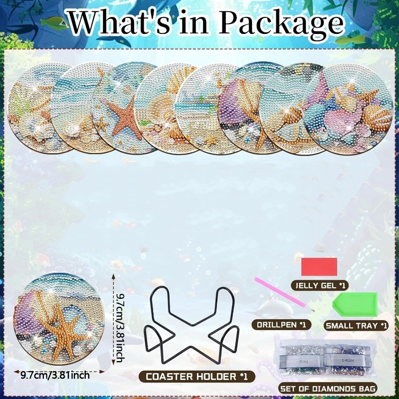 8 Pieces of Diamond Art Painti - Resin Art For Beginner review and price